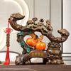 Persimmon Ruyi Decoration Home Living Room Wine Cabinet TV Cabinet Decoration Moving Into a New Home Gift Decoration Craft