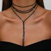 European American Multi-Layer Rhinestone Body Chain Necklace - Sexy Beach Jewelry