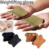 1 пара нескользящих перчаток для тяжелой атлетики из воловьей кожи для женщин и мужчин, защита ладони с четырьмя пальцами, аксессуары для тренировок с отягощениями в зале