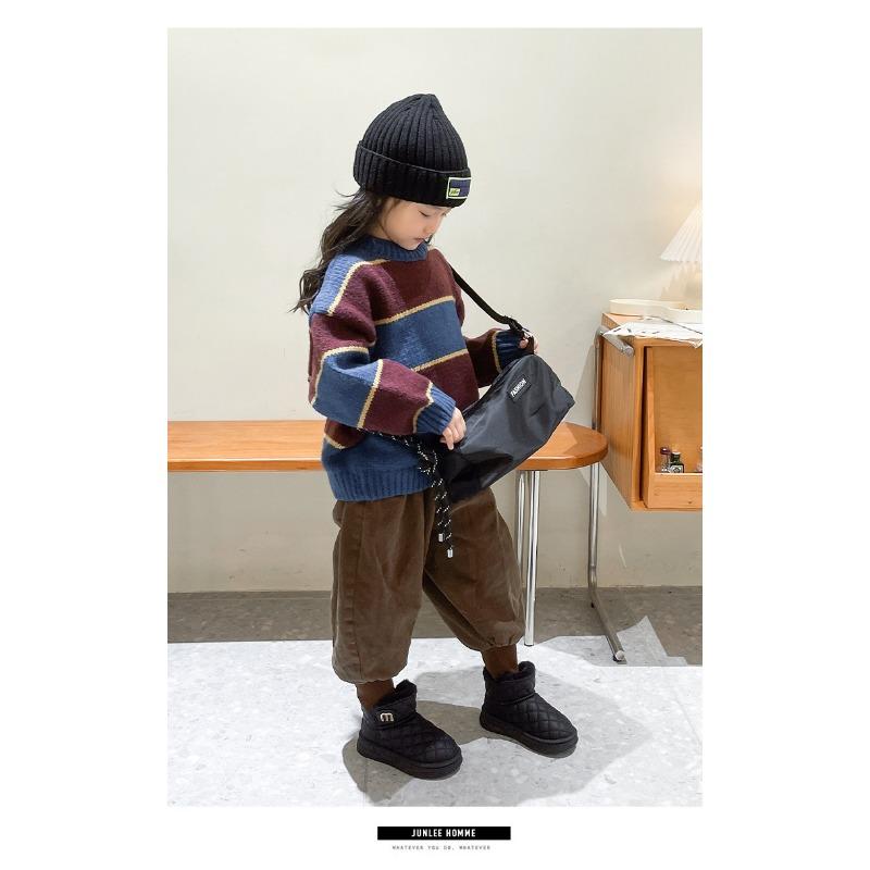 Korean Version of Fashion Children's Snow Boots Winter New Short Boots Piled Thickened Cotton Boots Snow Cotton