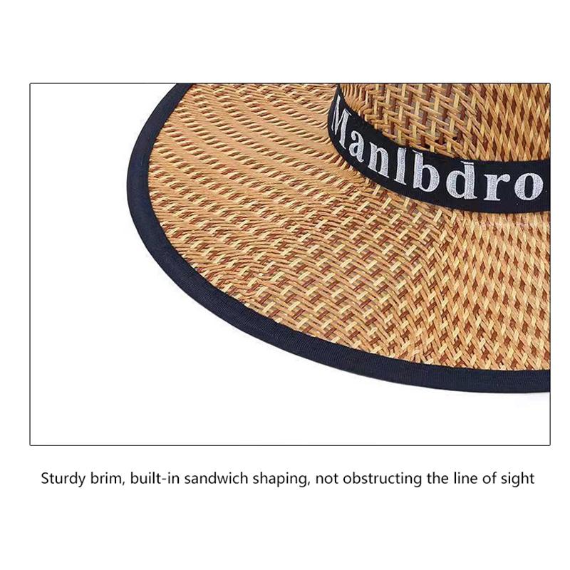 Straw Hat Western Cowboy Sle Outdoor Summer Beach Fishing Sun Protection Hat Unisex Ideal For Construction Sites