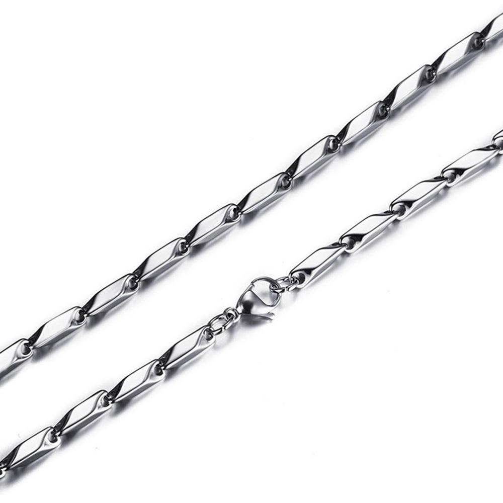 Оптовые партии никогда не выцветают 1-6 мм шириной из нержавеющей стали 316l Rolo ожерелье Figaro цепь ожерелье для кулона для мужчины женщины