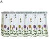 1 Sheet Practical Window Voile Perforated Perspective Polyester Graceful Cupboard Embroidered Window Gauze for Home AVE