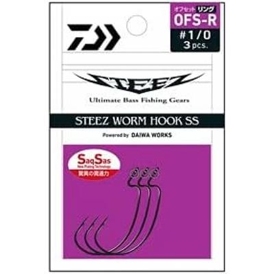 Daiwa Daiwa Stees Worm Hook Ss Offset Ring Ofs Ring 3