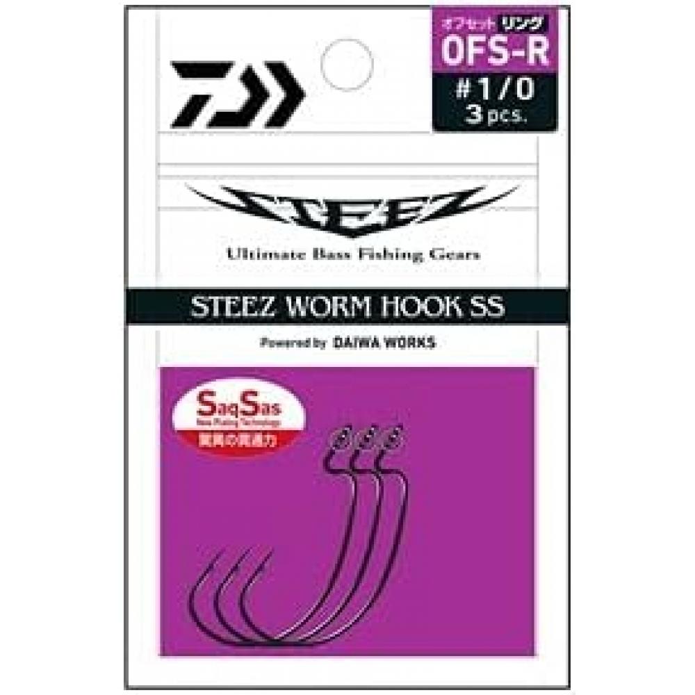 Daiwa Daiwa Stees Worm Hook Ss Offset Ring Ofs Ring 3