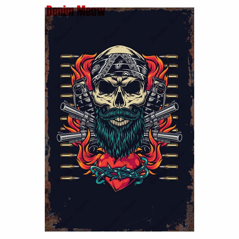 Студия винтажной татуировки, металлическая жестяная вывеска, красивая девушка, металлическая табличка, татуировка красивая девушка, ретро-декор стен, декор комнаты, WY36