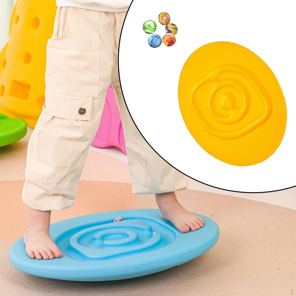 Детская балансировочная доска-качели с 5 мячами, игрушка для обучения