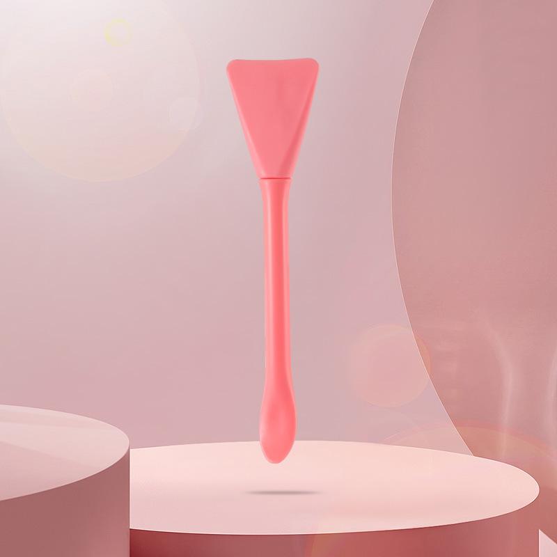 Кисть для маски для лица двойного назначения с двумя головками для маски-стика с лопаткой для нанесения грязевой пленки, силиконовые инструменты для красоты лица