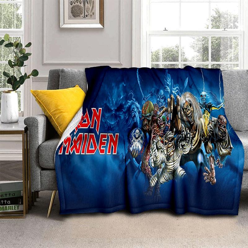 HD I-Iron Maiden Heavy Metal Band 3D одеяло, мягкое одеяло для дома, спальни, кровати, дивана, пикника, путешествия, офиса, одеяло, детское одеяло