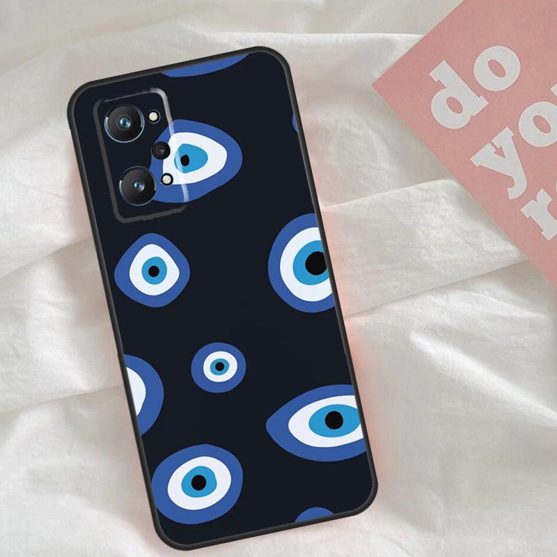Чехол с мультяшным рисунком «Большие глаза» для Realme C65 C67 C71 C63 C61 C55 C51 C53 C35 C75 11 12 13 14 15 Pro Plus GT6 GT7 Pro