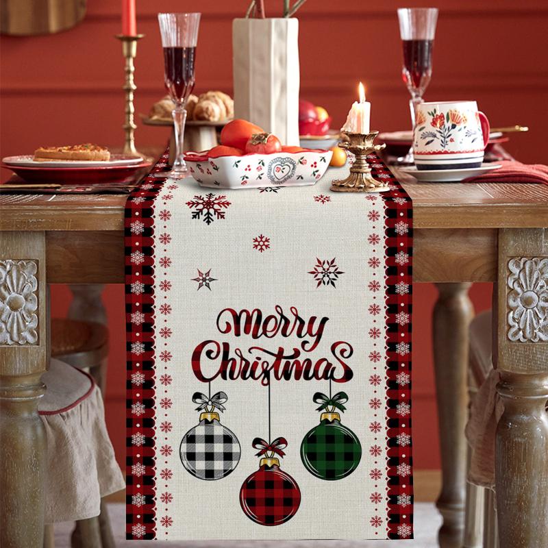 Рождественская елка, Рождественский бал, вечеринка, фестиваль, дорожка для стола, кухонный стол, флаг, скатерть, праздничные салфетки, крышка стола с принтом