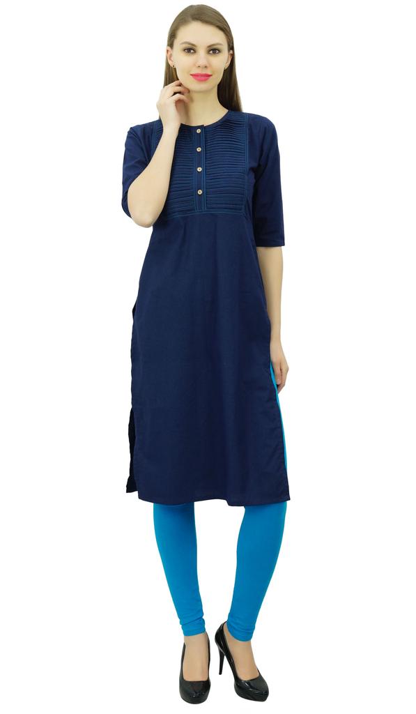 Phagun Cotton Designer Kurta Women Ethnic Top Tunic Indian Dress Straight