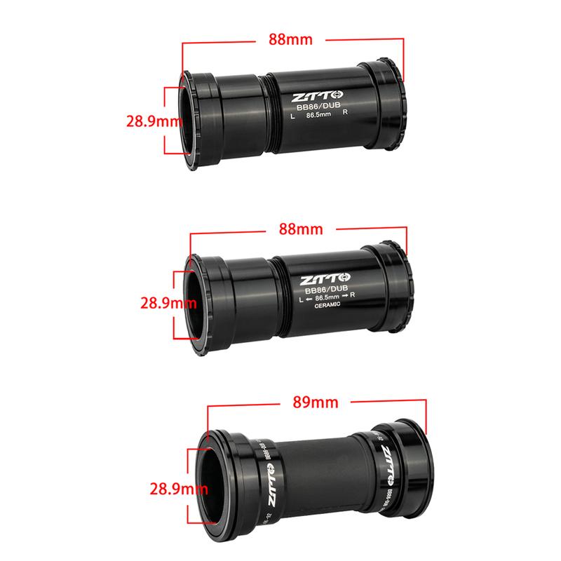ZTTO BB86 DUB Bottom Bracket Ceramic BB BB92 BB86 Thread Lock Press Fit BB Waterproof For MTB Road Bike BB86 41mm 29mm Crankset