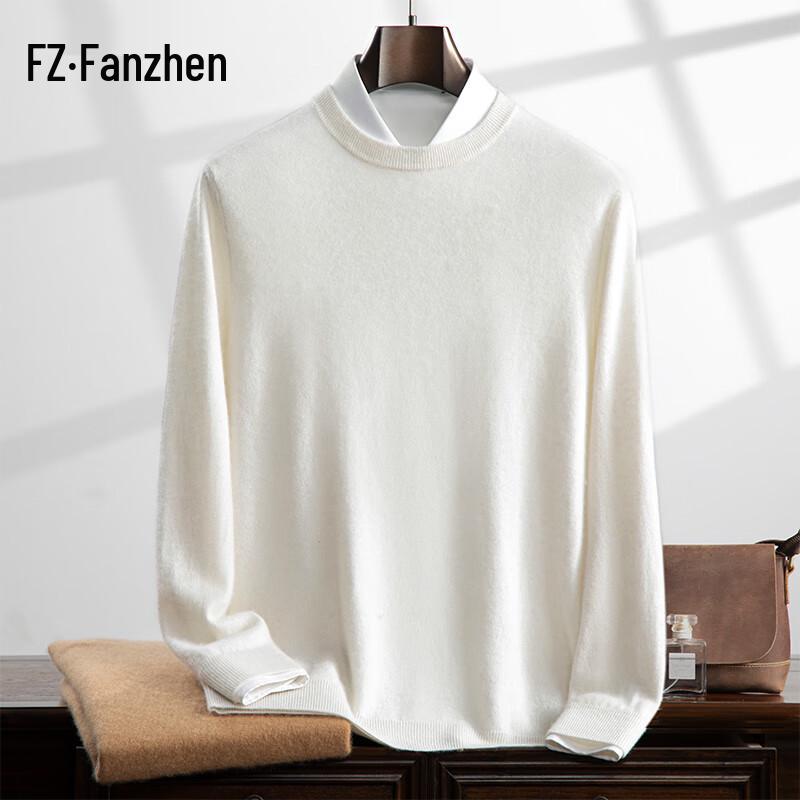 Мужской джемпер Fanzhen с круглым вырезом из смесовой кашемировой пряжи
