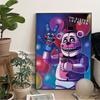 Fnaf Five-nights-At-Freddys аниме липкие постеры из фильма винтажный декор для комнаты, домашнего бара, кафе, кавайный декор комнаты