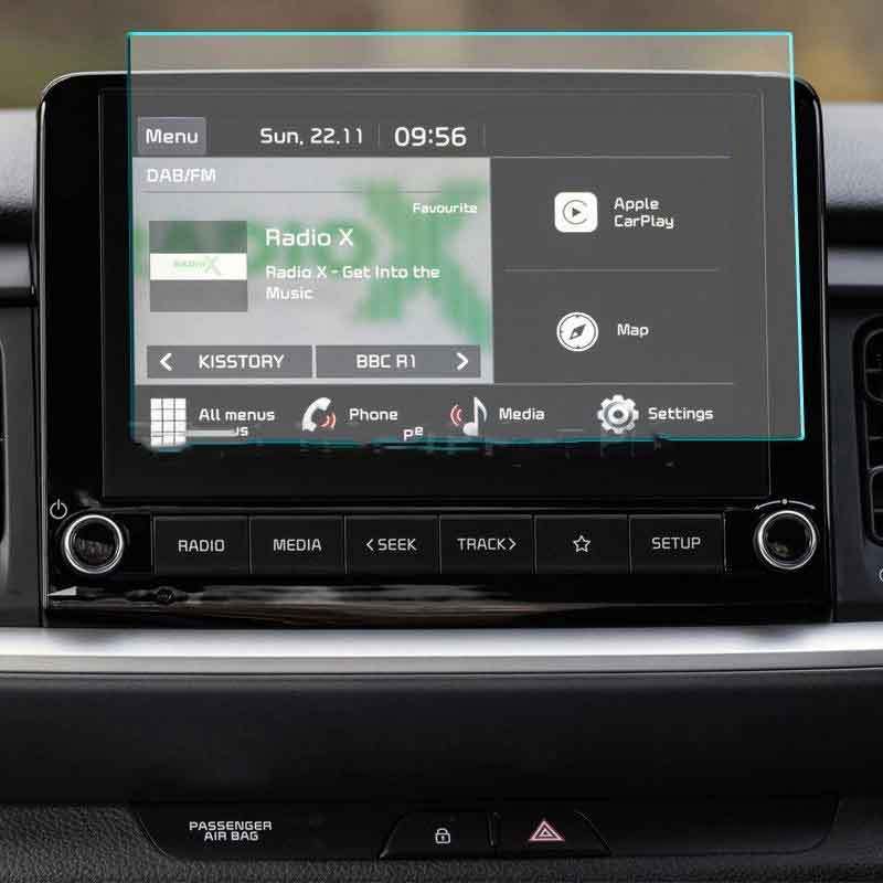 Tempered Glass For Kia Stonic 8 inch Car Infotainment Radio GPS Navigation Media System Screen Protector Film