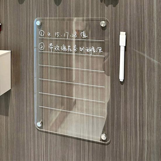 Магнитный холодильник-календарь, прозрачная многоразовая акриловая доска для сухого стирания, бытовой органайзер, доска