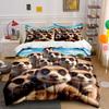 "Meerkat Cartoon Décor Set" Soft Skin-Friendly Bedding Set Includes 1 Duvet Cover And 2 Pillowcase, Gift
