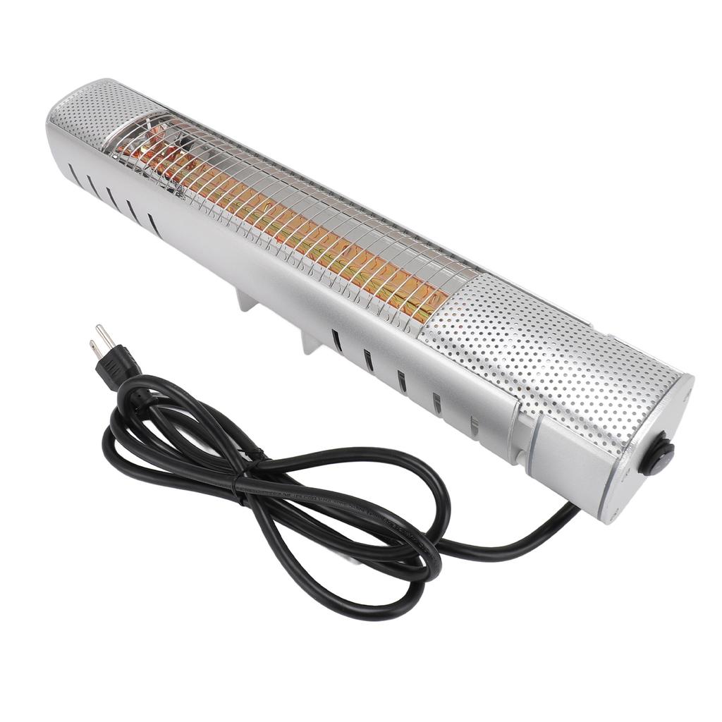 1500W Infrared Heater Indoor Outdoor Wall Patio Heater IP65 Waterproof 30 Square Meters Coverage 3S