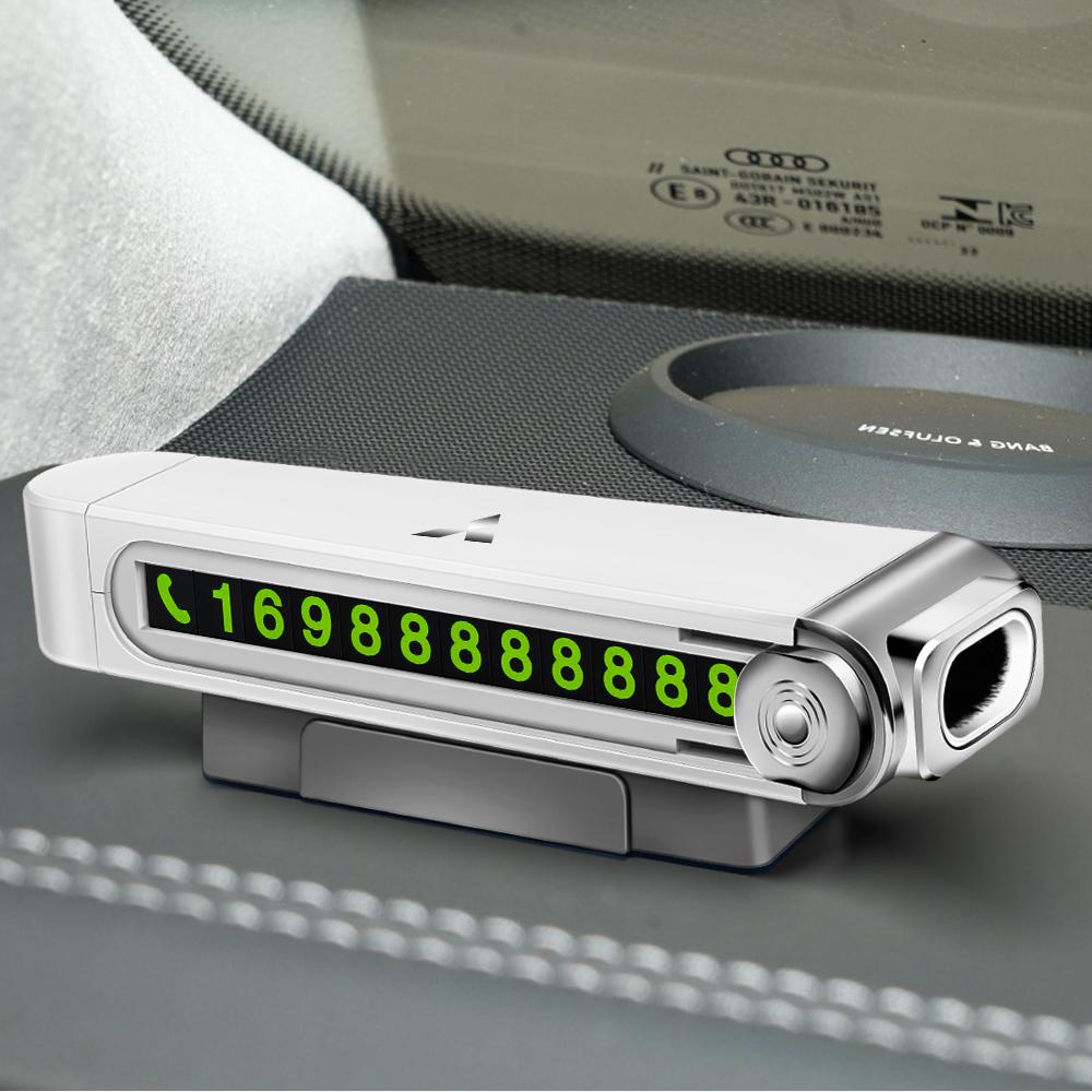 Metal Car Temporary Parking Telephone Number Plate Emergency Broken Window For Mitsubishi Ralliart Lancer Outlander ASX Galant