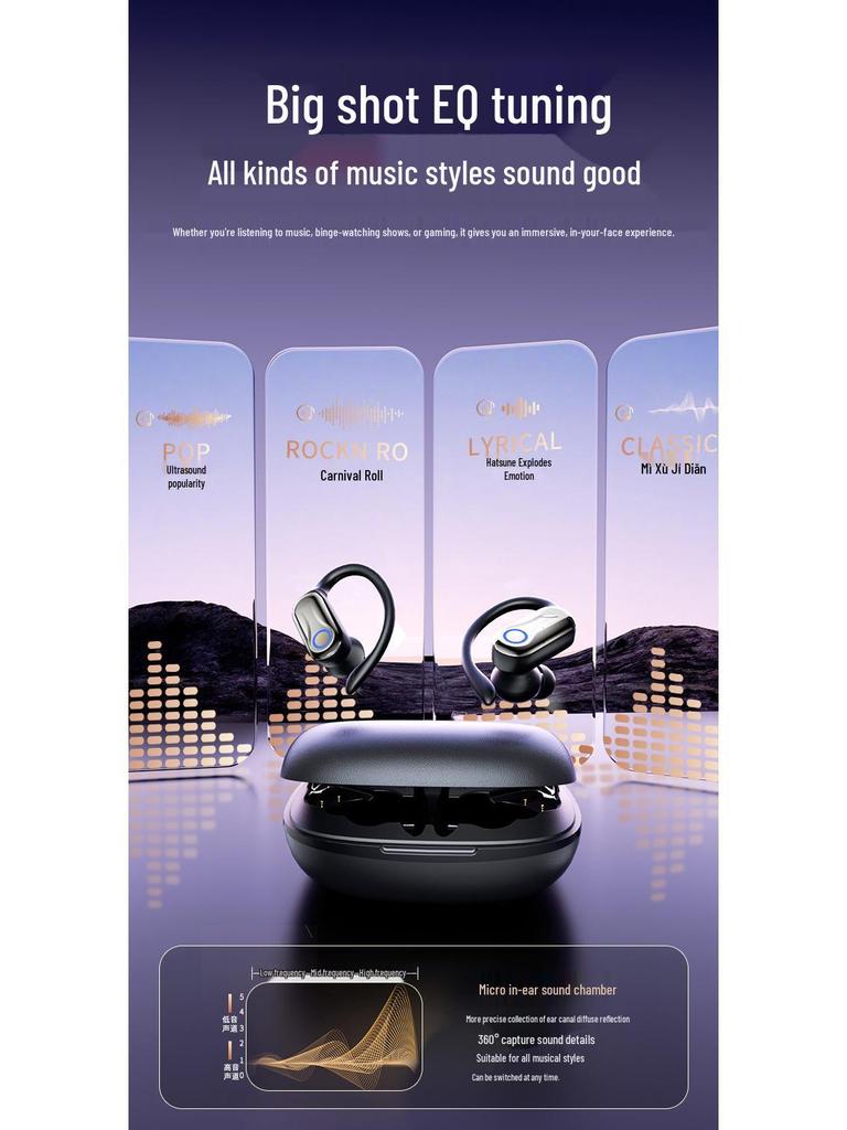 26 Открытые/Внутриканальные TWS True Wireless Наушники с ИИ-переводом Bluetooth и шумоподавлением для Спорта