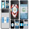 Чехол для телефона Samsung Galaxy Z Flip 3 4 5 6 7 Складной Черный Корпус Для Samsung Z Flip4 Flip5 ПК Жесткая Крышка Флаг Гватемалы