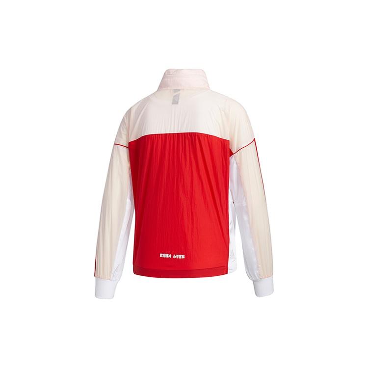 (WMNS) adidas CVA WB Colorblock Sports Jacket Red Pink Splicing Women's GF0130