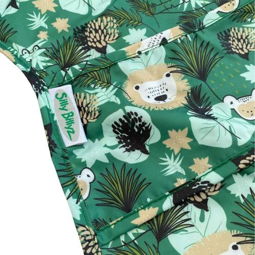 Silly Billyz Silly Billyz Нейлоновый детский стульчик Hugger L/S Нагрудник (джунгли)