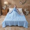 Solid Color Air-conditioning Comforters Machine Washable Throw Blanket Cooling Blanket  Dormitory