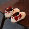 Timeless Fashion Leather Moccasins For Toddler Baby Girls With Bowknot Accent