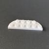 Small Particle Building Block Parts Diy Accessories 18980 2X6 Double Rounded Corner Arc Plate White 6147792