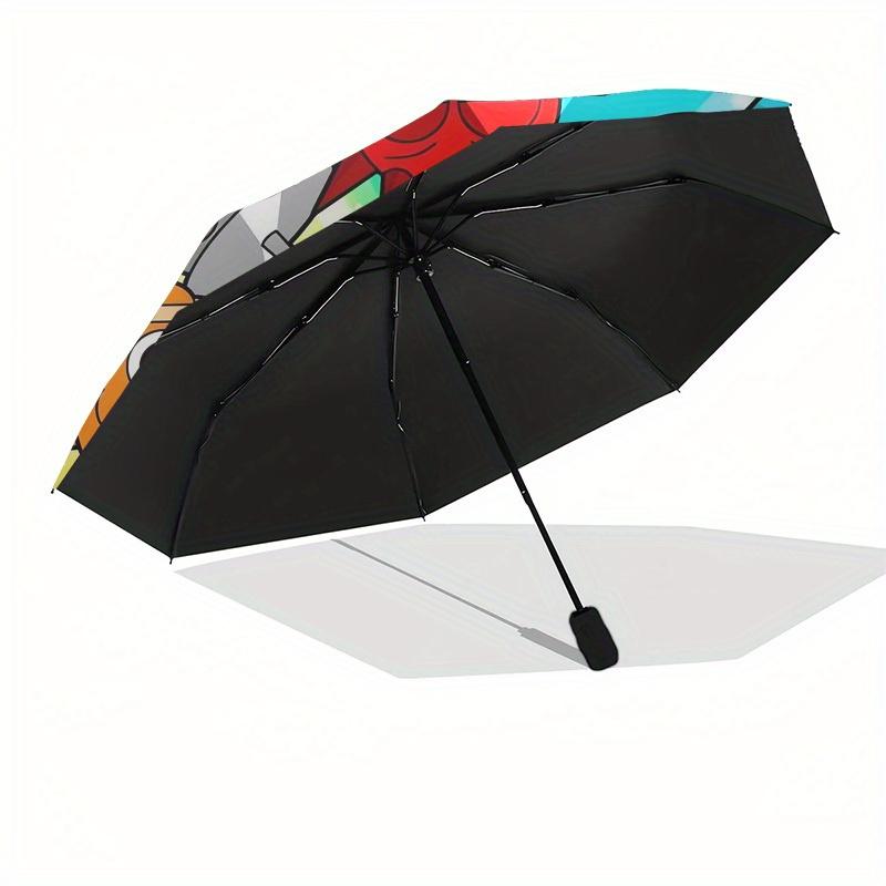 1pc Sprunki-Rainbow Themed High-quality Umbrella,Automatic Opening and Closing Umbrella,Multi-functional Umbrella G0811286