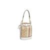 Coach Сумка-ведро Dempsey 14 Classic Stripe Logo Декор Ткань и Кожа Женские Сумки Золотой Светло-Хаки Меловой C8322-IMDQC