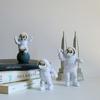 3 Pcs Astronaut Figurine Home Decor Astronaut Statue Study Office Desk Decor Showpiece Gift Decoration Accessories Outer Space PVC Sculpture