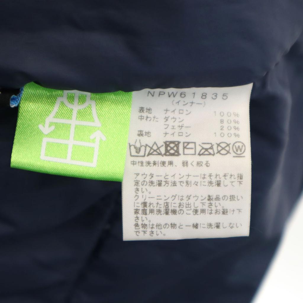 The North Face Down Jacket L Navy Outdoor NPW61835 Women Used