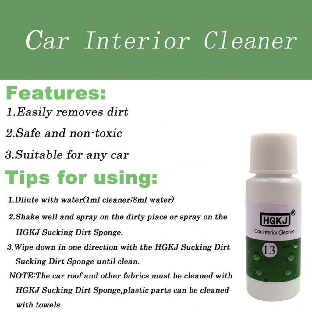 HGKJ-13 20ML Auto Car Interior Care Dashboard Leather Seat Cleaner Detergent