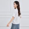 Solid color versatile bubble sleeve short sleeved top