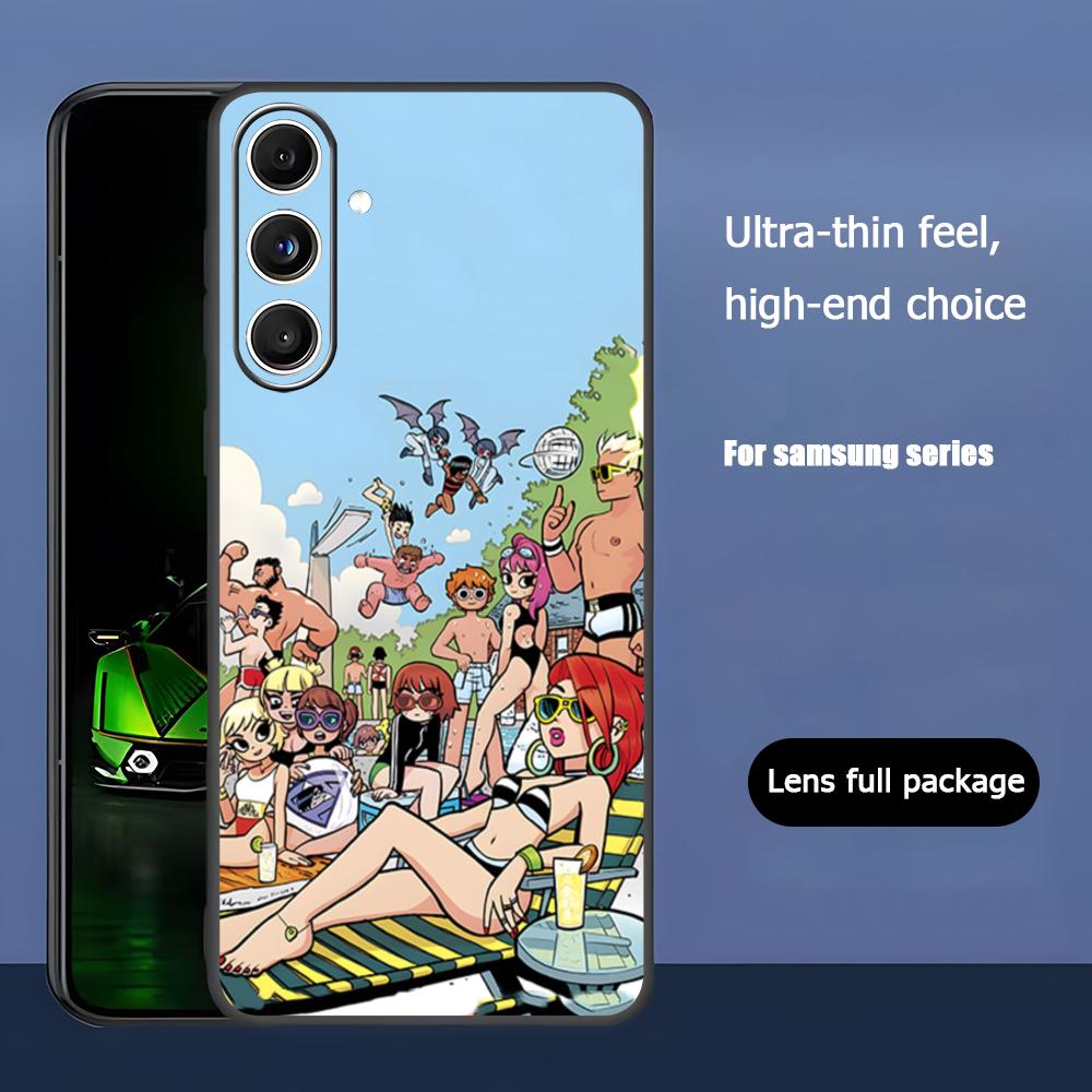 Anime Scott Pilgrim Takes Off Phone Case For Samsung Galaxy S26 S25 S24 S23 S22 S21 Plus Ultra Note20 Soft Black