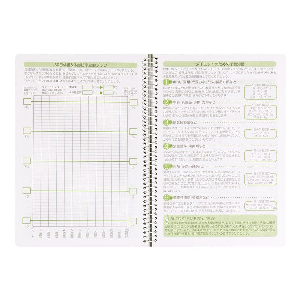 Дневник Midori HF для улучшения образа жизни и диеты, A5, 26053006