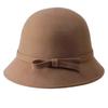 Шляпа-клош 'Принцесса' Ручная работа Шерстяная шляпа Элегантная шляпа от солнца Подарок-сюрприз для девушки на каникулы Французский стиль