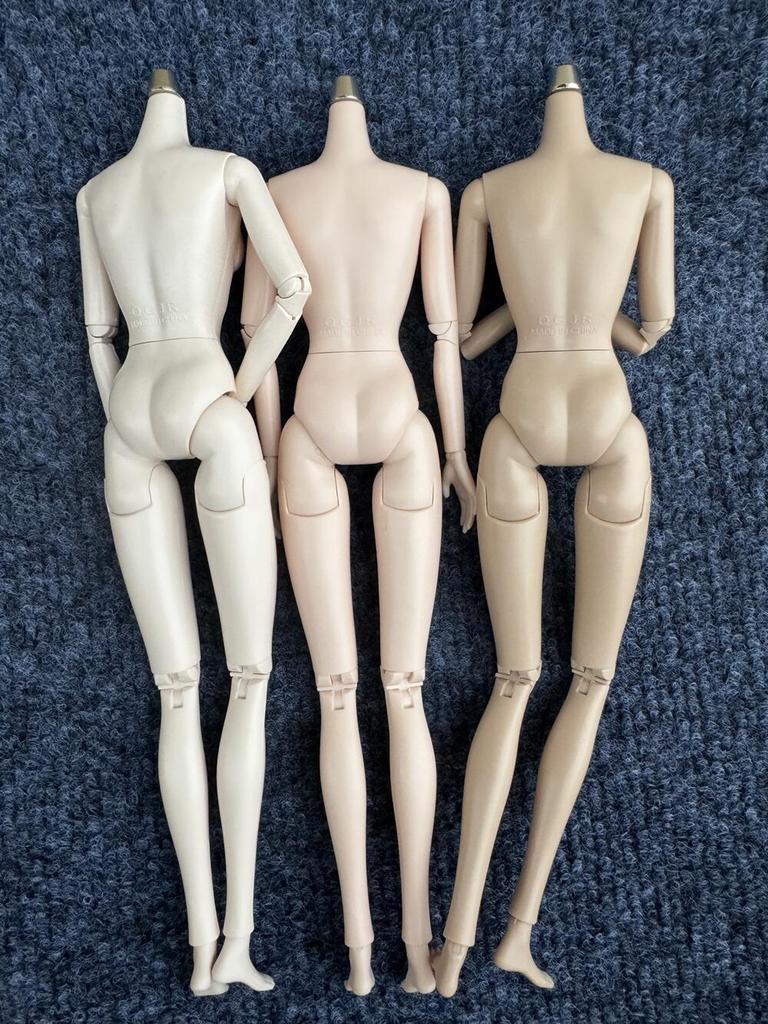 НОВЫЙ Оригинальное тело куклы QGJR Высокое качество Супер Белый Розово-белый Бежевый 27СМ 1/6 Запасное тело для голов кукол FR/IT