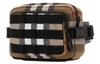 Burberry Клетчатая сумка-мессенджер из полиэстера в стиле колор-блок женская коричневая