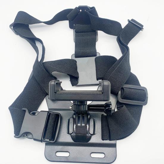 Phone Mount Holder Chest Strap Action Camera Bracket Adjustable Easy To Install 360-Degree Rotation Phone Clip Chest Strap Kit