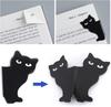 6/12cs Black Cat Cute Bookmarks Gift Magnetic Bookmarks Folded Bookmark Holder Cat Lover Gifts,and Students Teachers School