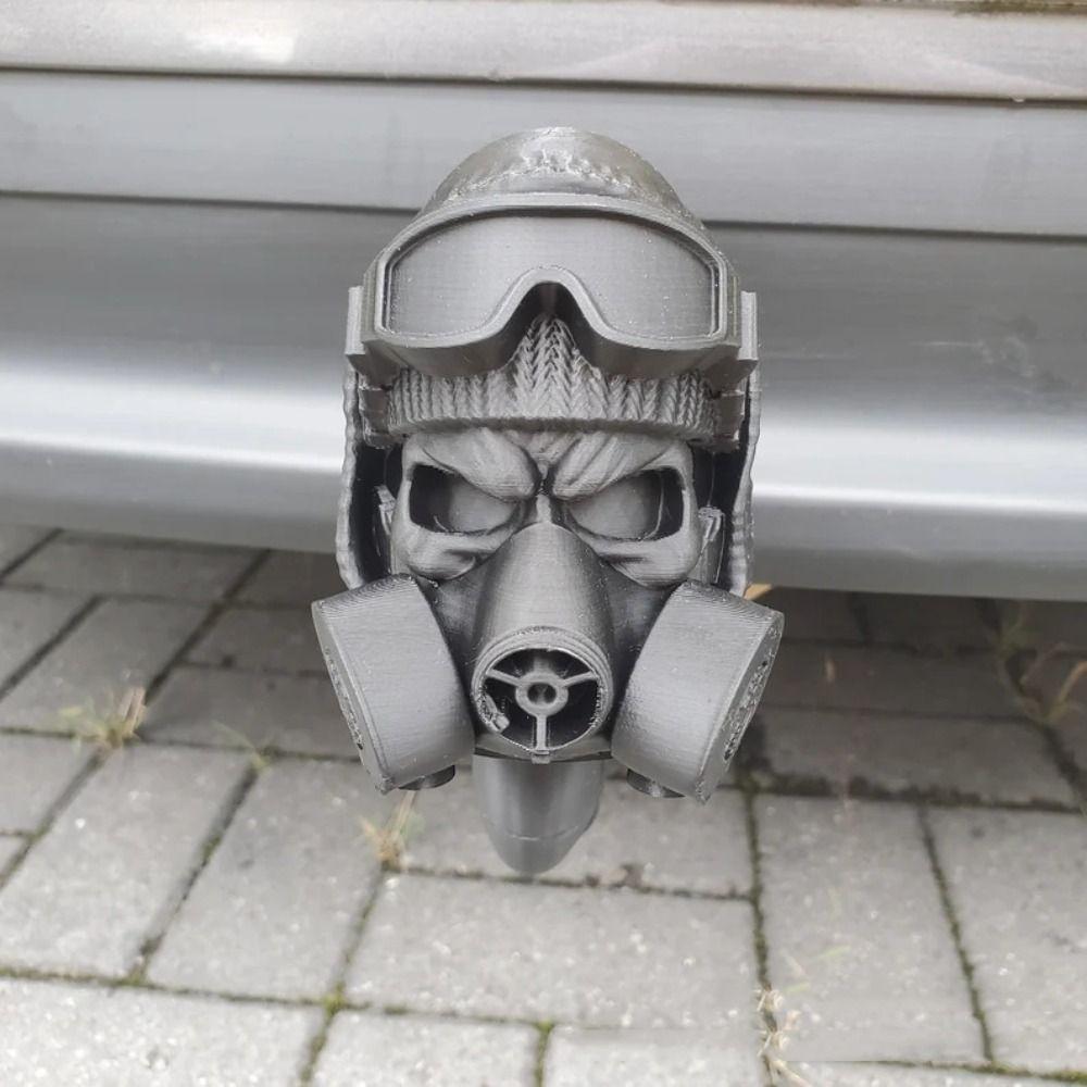 Забавная 3D-печатная крышка для шара фаркопа Стальной шлем Ржавозащитная крышка для крюка прицепа Пылезащитная крышка для шара фаркопа из PLA