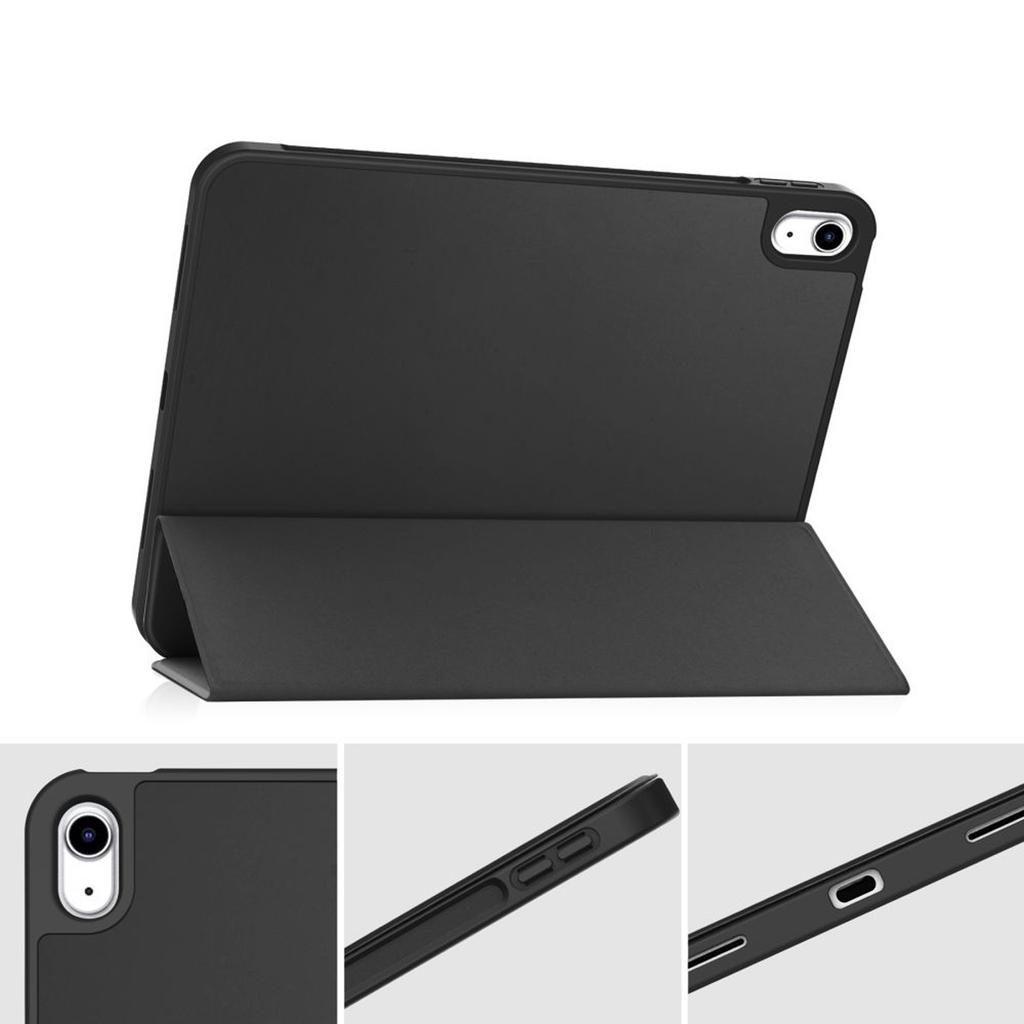 Etui Ochronne Alogy Book Cover Pencil Case Obudowa Z Miejscem Na Rysik Do Apple Ipad Air 4 2020 / Air 5 2022 10.9" Czarne + Szkło