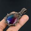 Rainbow Solar Quartz 999 Copper Wire Wrapped Pendant, Handmade Gemstone Pendant Jewelry, Gifts For Wife Brand New Pendant