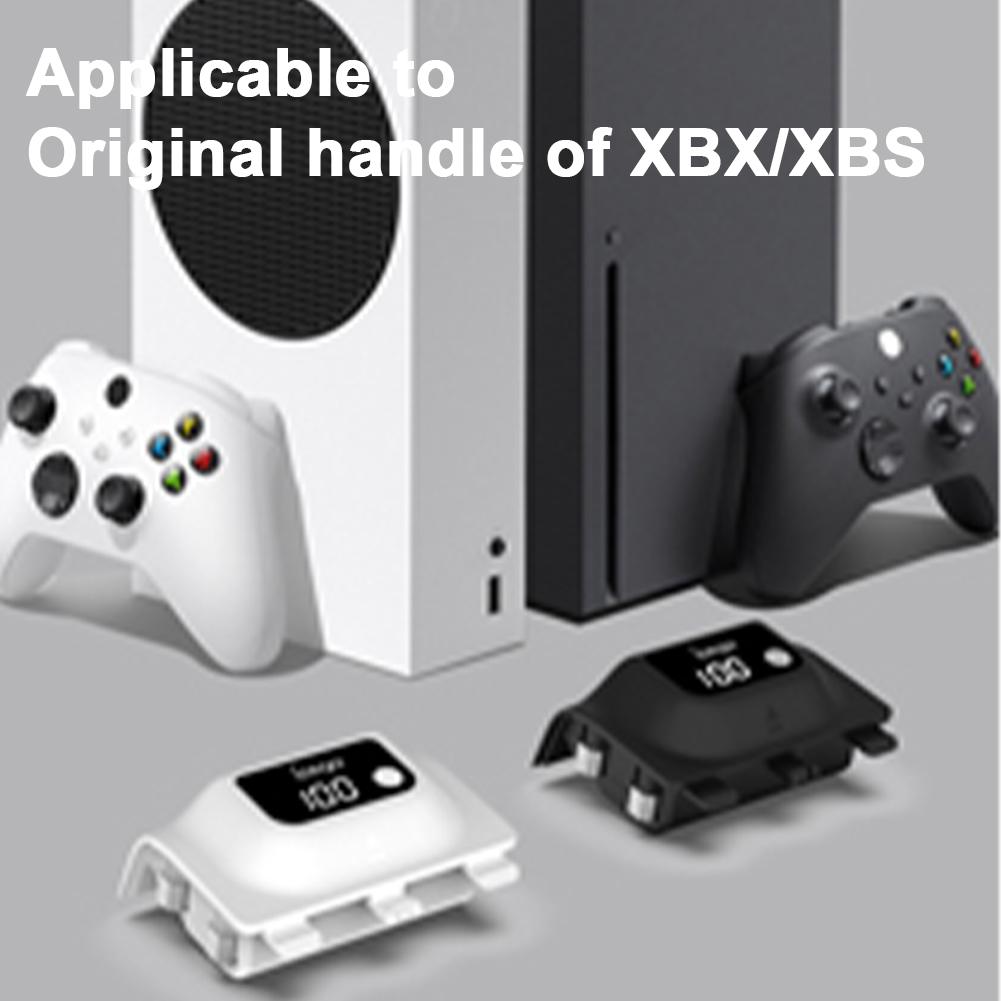 Беспроводной геймпад с перезаряжаемой батареей для контроллеров Xbox Series X/Xbox Series S, емкость 1400 мАч, сменный аккумулятор с цифровым дисплеем.