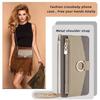 For Xiaomi 14T Case Mirror Wallet Leather Phone Cover with Chain Shoulder Strap