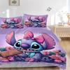 Stitch'S Tropical Adventure Print 3Pcs Bedding Setduvet Cover With 2 Bedropillowcase Home Birthday Gift